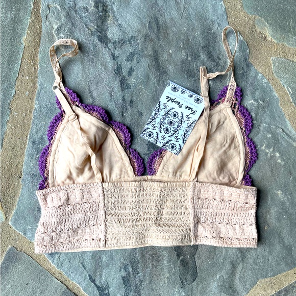 Free People Another Weekend Longline Bralette in Soft Pink - Picture 5 of 13